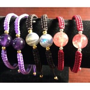 Gemstone Bead Adjustable Bracelets - Your Choice